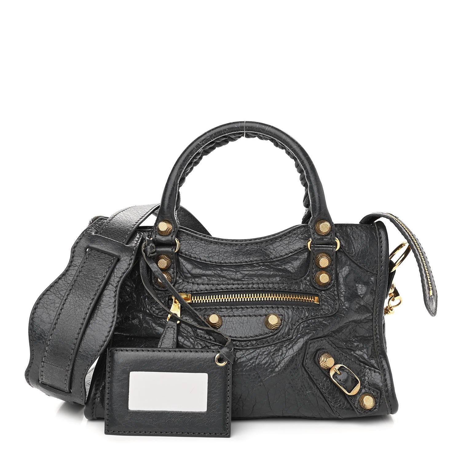 Balenciaga Agneau Giant 12 Gold Hardware Mini City Gris Fossile 1 of 12