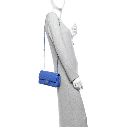 Chanel Lambskin Quilted Mini Rectangular Flap Blue 2 of 10
