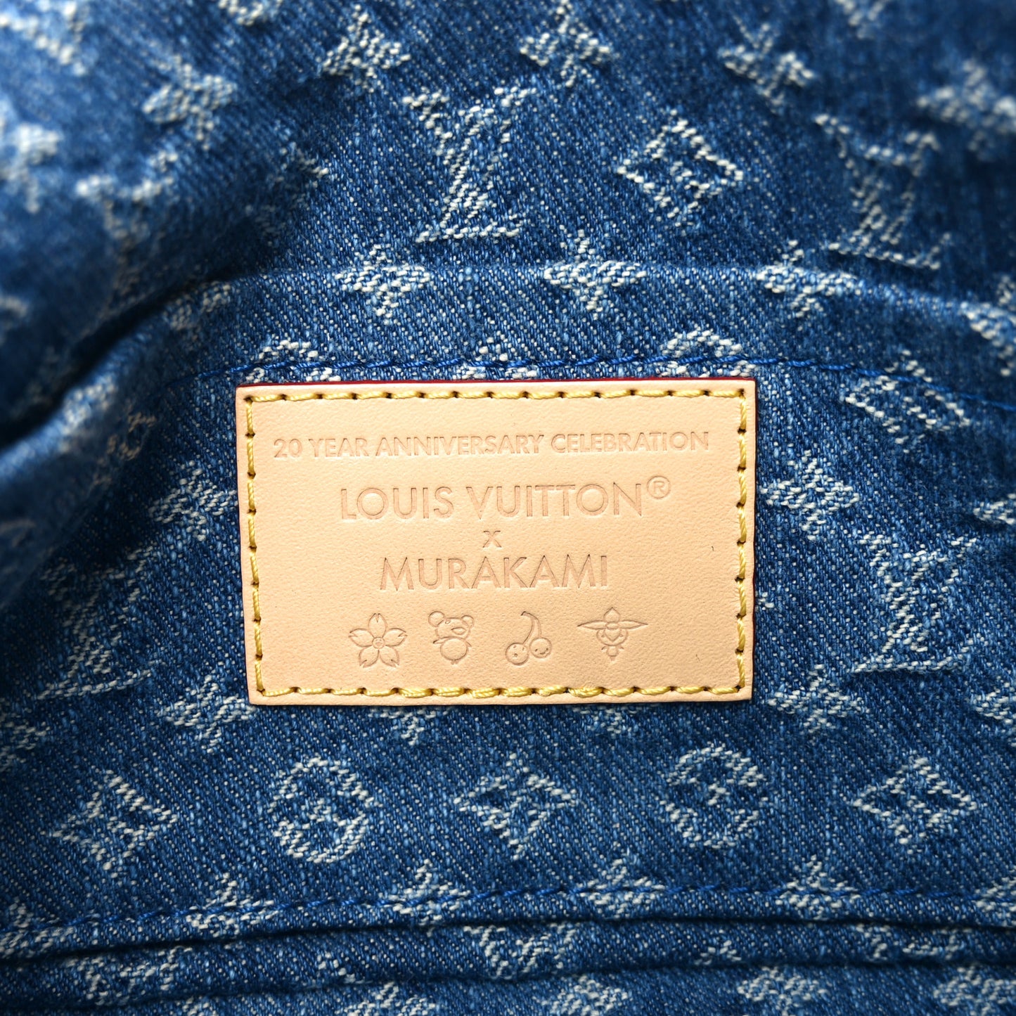 LV X TM Monogram Denim Cerises Pochette Accessories Blue