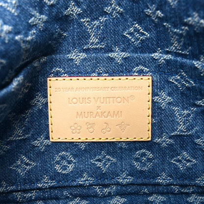 Louis Vuitton LV X TM Monogram Denim Cerises Pochette Accessories Blue 6 of 9