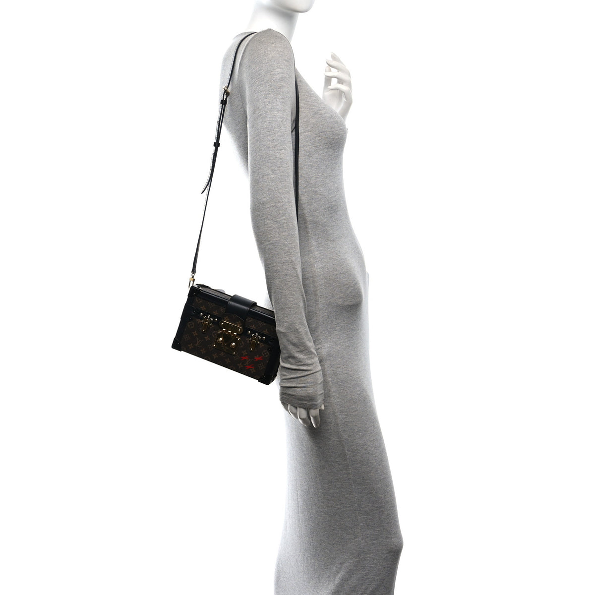 Louis Vuitton Monogram Petite Malle Black 2 of 12