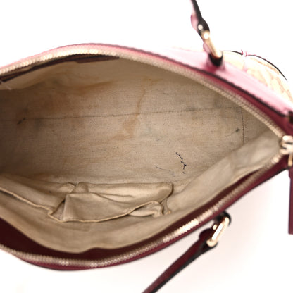 Gucci Monogram Web Mayfair Top Handle Satchel Beige Pink 5 of 11
