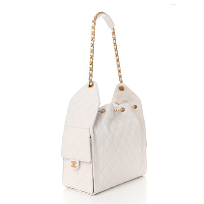 Chanel Caviar Quilted Medium Chanel 25 Handbag White 4 of 11