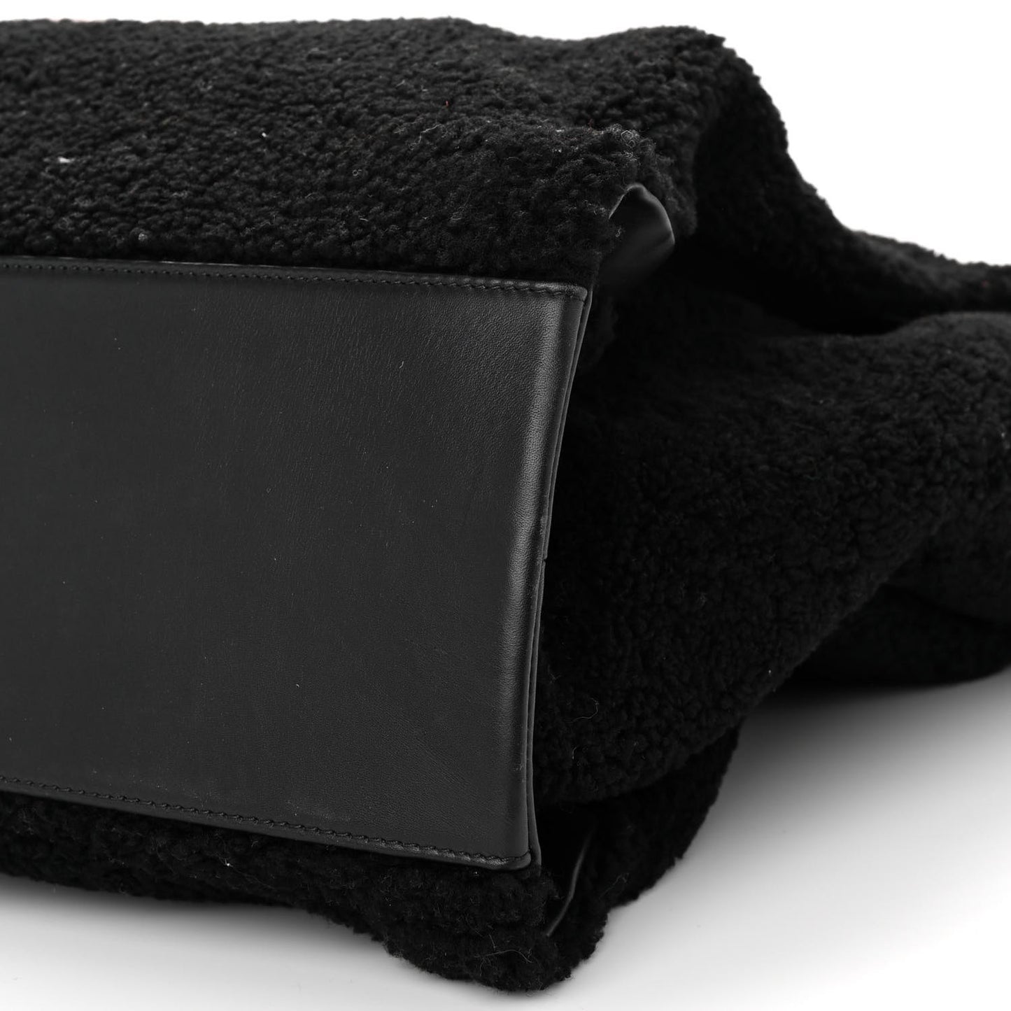 Shearling Extra Large Deauville Tote Black