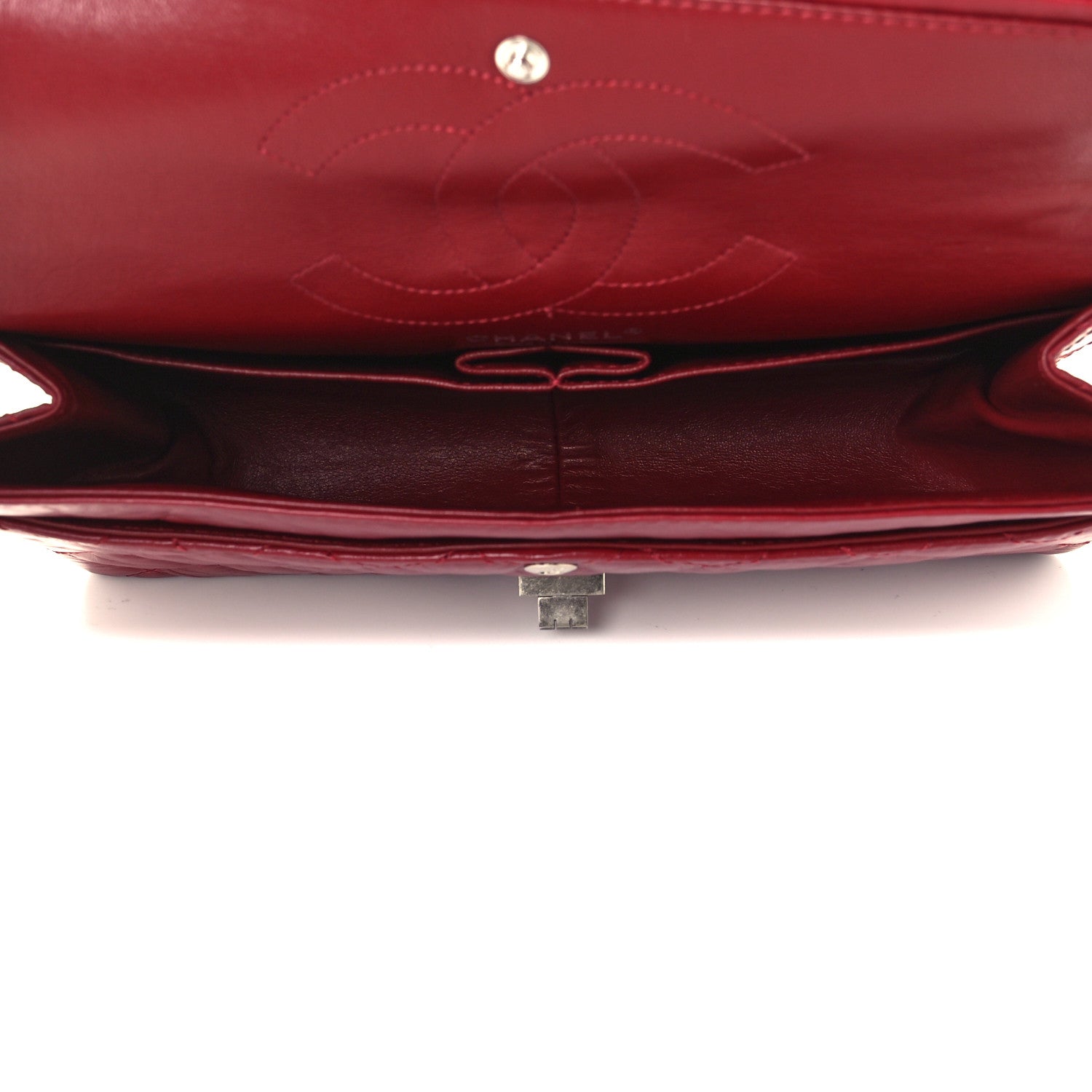 Chanel Aged Calfskin Quilted 2.55 Reissue 226 Flap Red 4 of 9