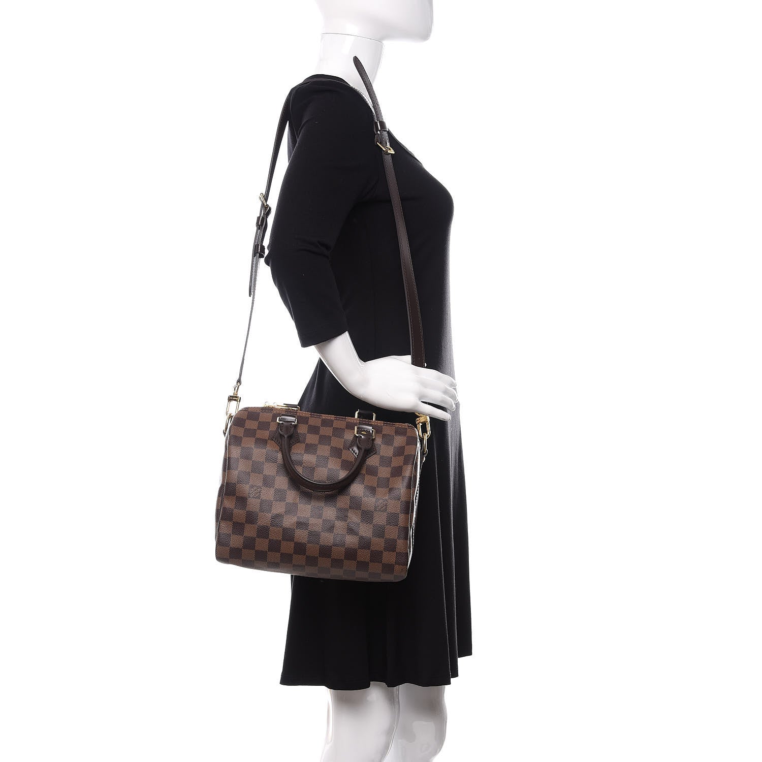 Louis Vuitton Damier Ebene Speedy Bandouliere 25 2 of 11