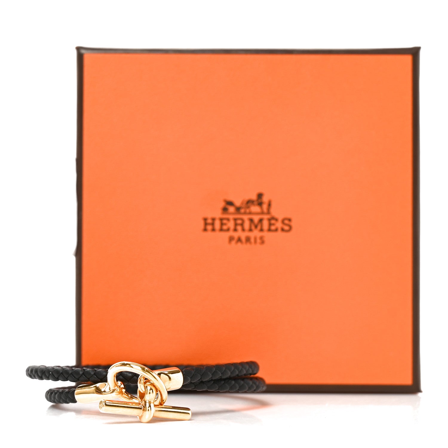 Hermes Swift Double Tour Glenan Bracelet T2 Black 4 of 4