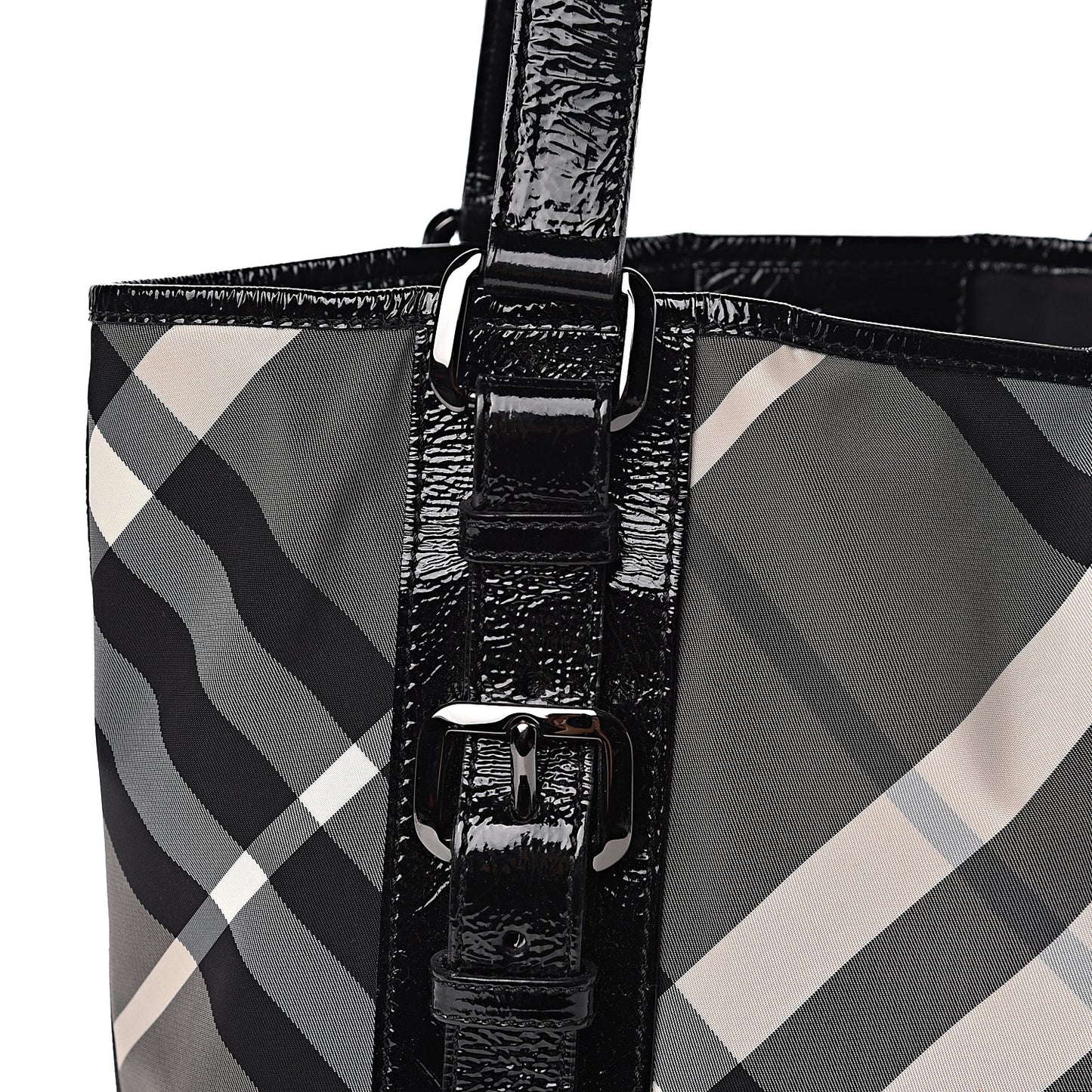 Nylon Beat Check Victoria Tote Black