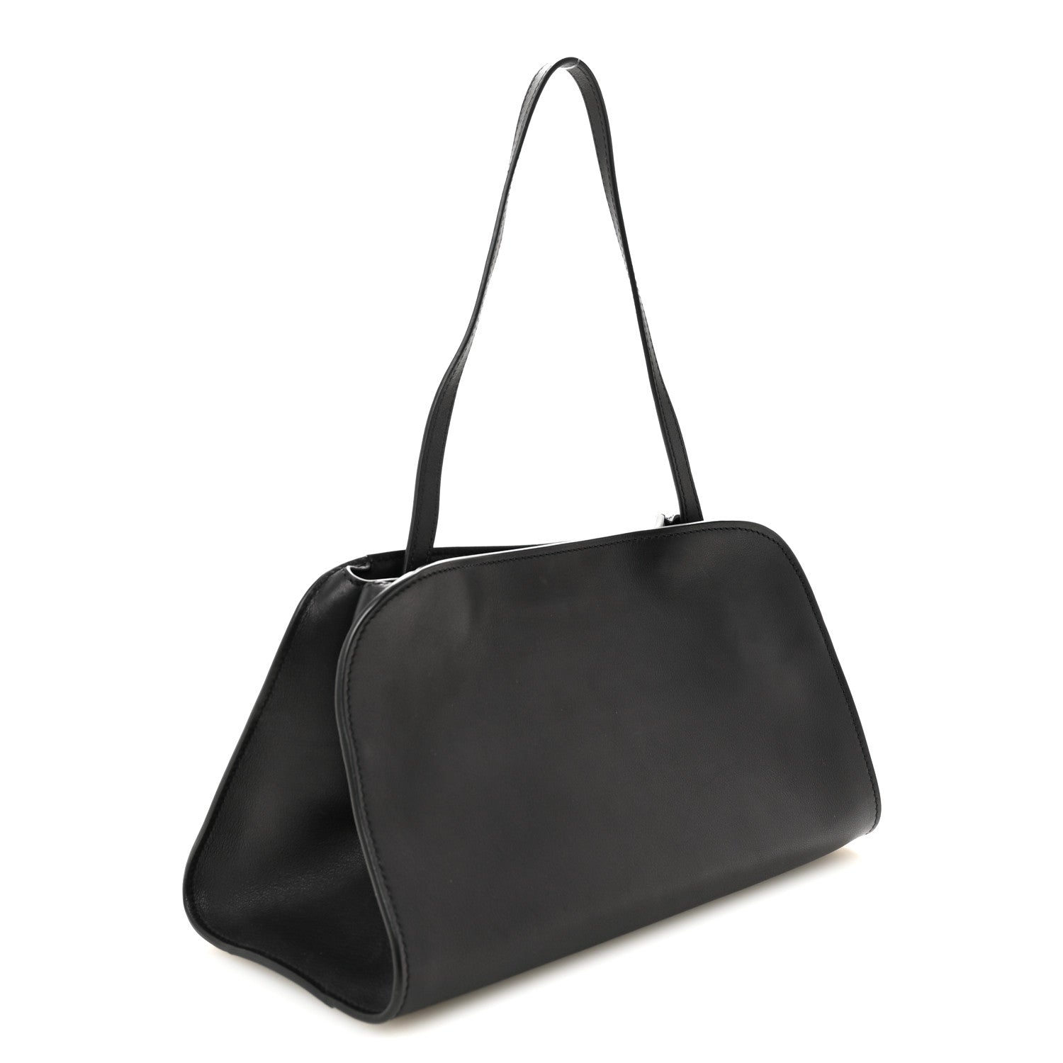 The Row Smooth Calfskin Peggy Bag Black 3 of 9