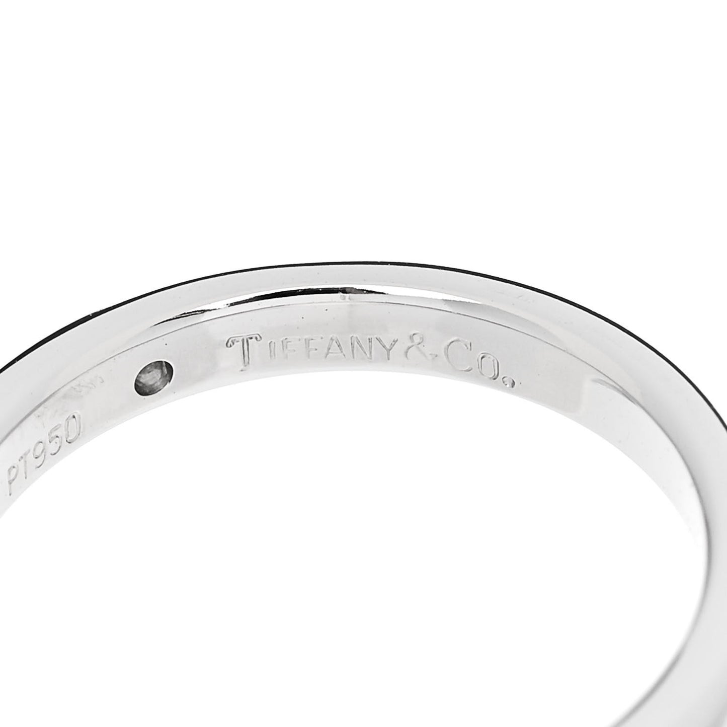 Platinum Diamond Elsa Peretti Band Ring 50 5.5