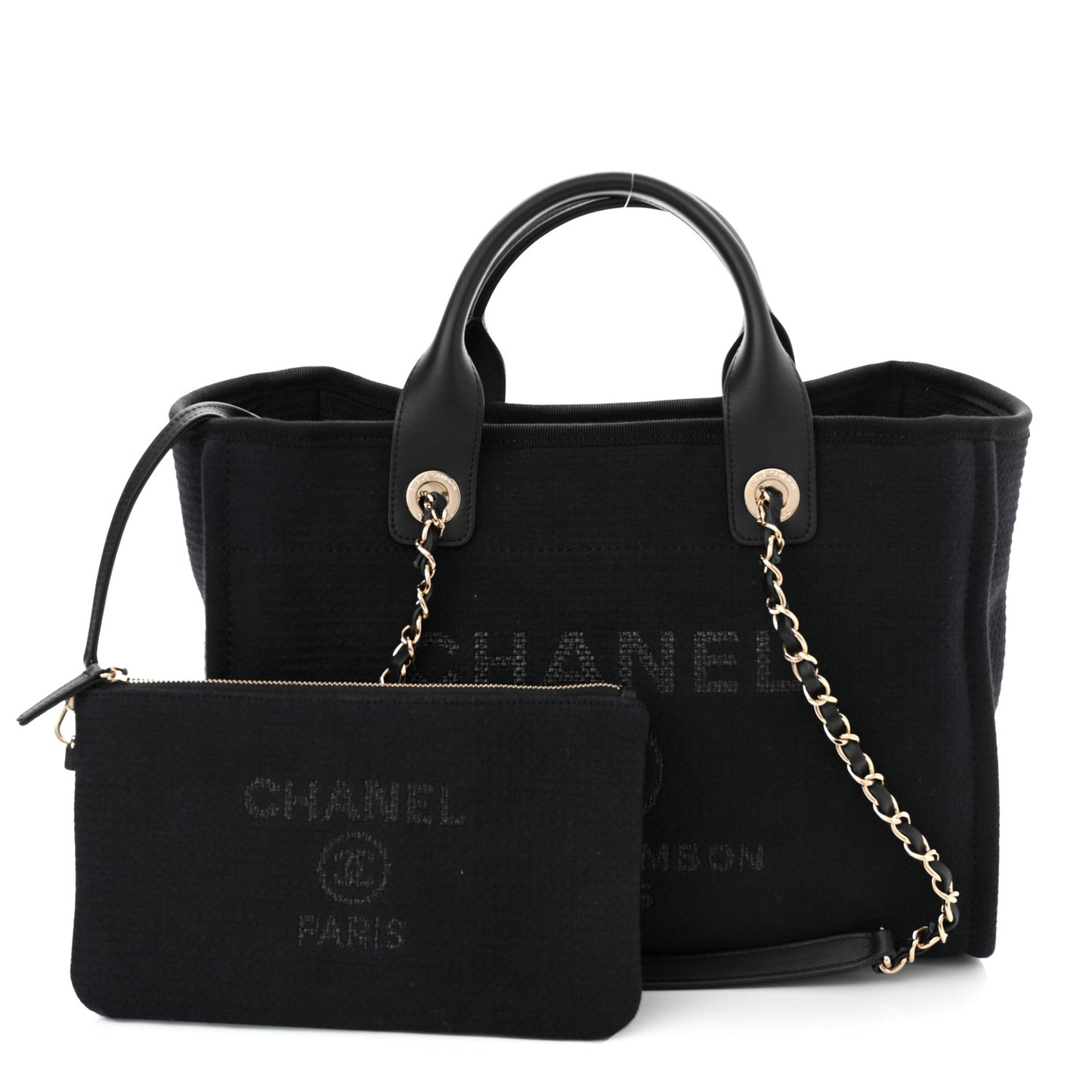 Mixed Fibers Small Deauville Tote Black