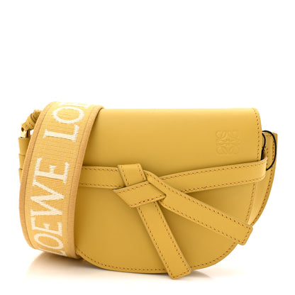 Loewe Calfskin Jacquard Mini Gate Dual Bag Dark Yellow 1 of 11