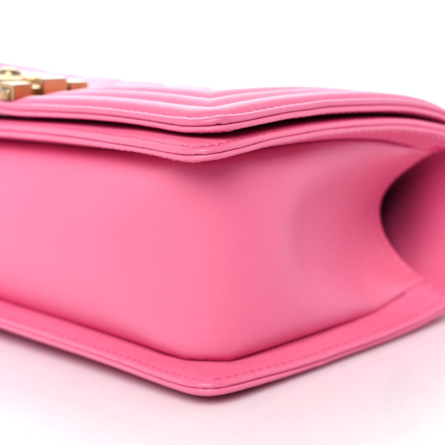Chanel Calfskin Quilted Medium Boy Flap Pink 9 of 10