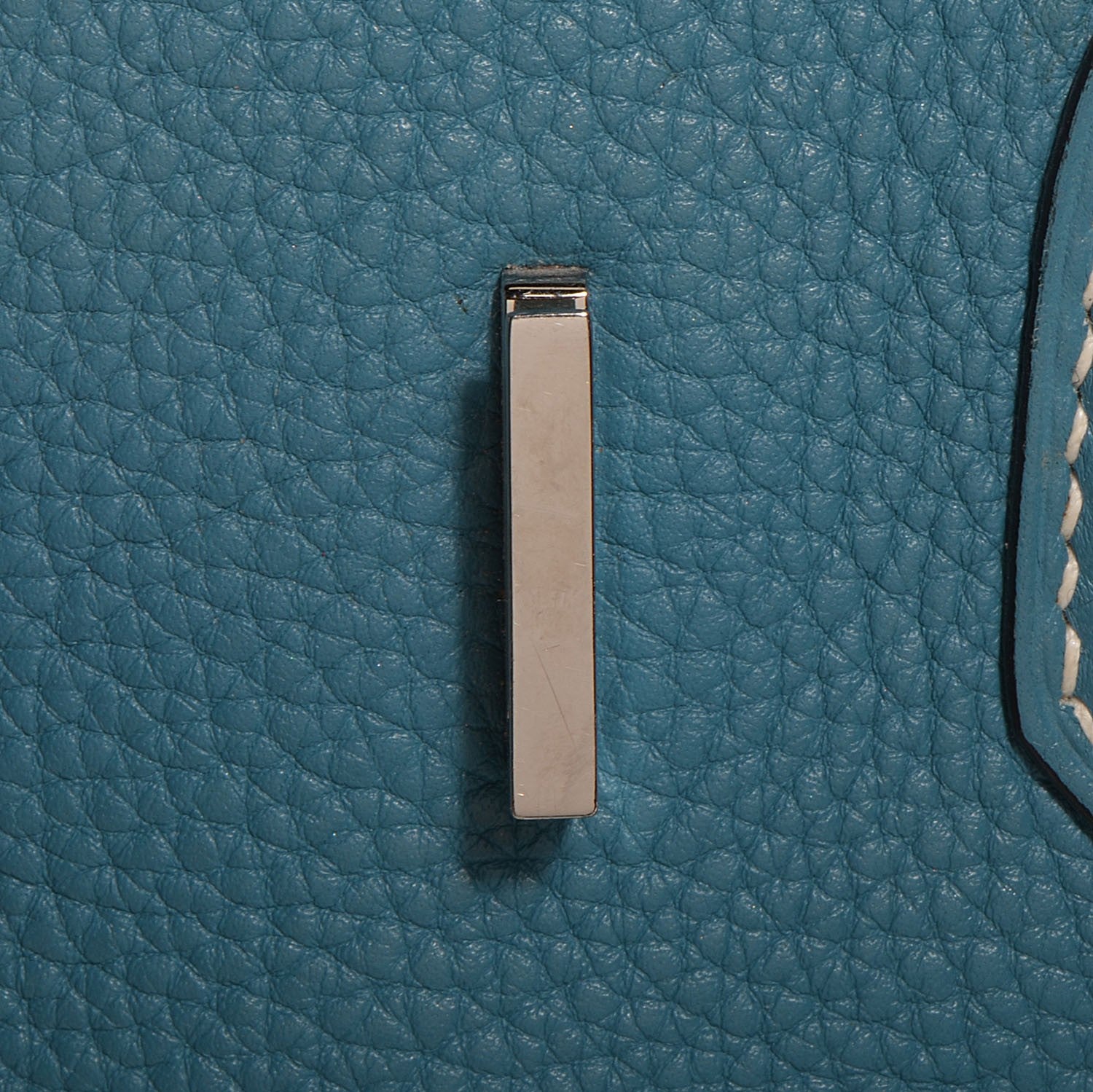 Hermes Taurillon Clemence Birkin 30 Blue Jean 9 of 21
