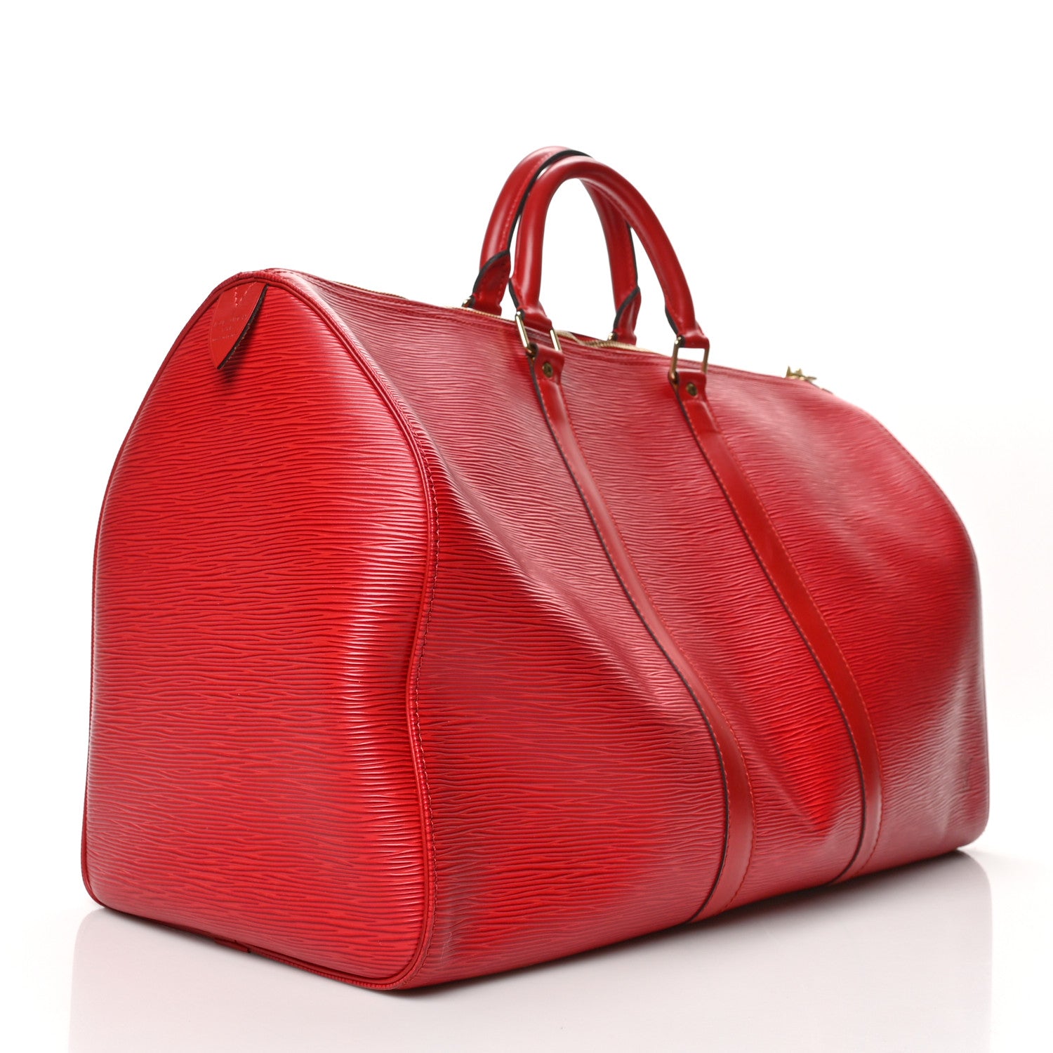 Louis Vuitton Epi Keepall 50 Castillan Red 3 of 15
