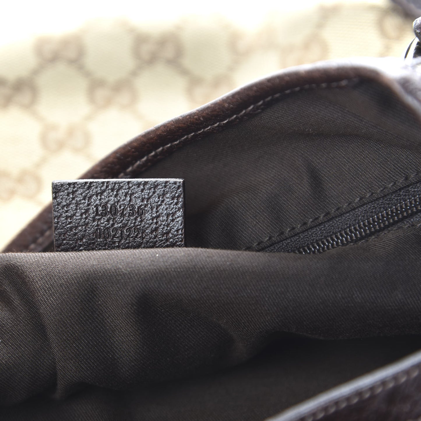 Monogram Medium Abbey Shoulder Bag Dark Brown