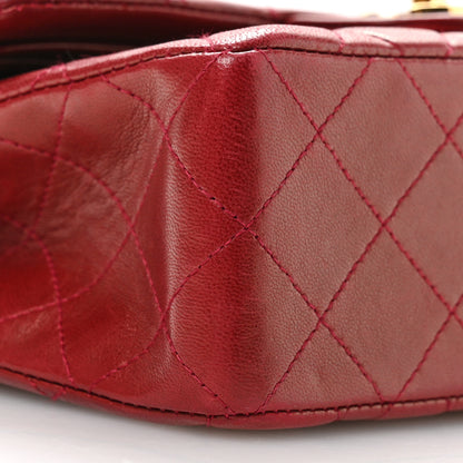 Chanel Lambskin Quilted Small Double Flap Red 10 of 12