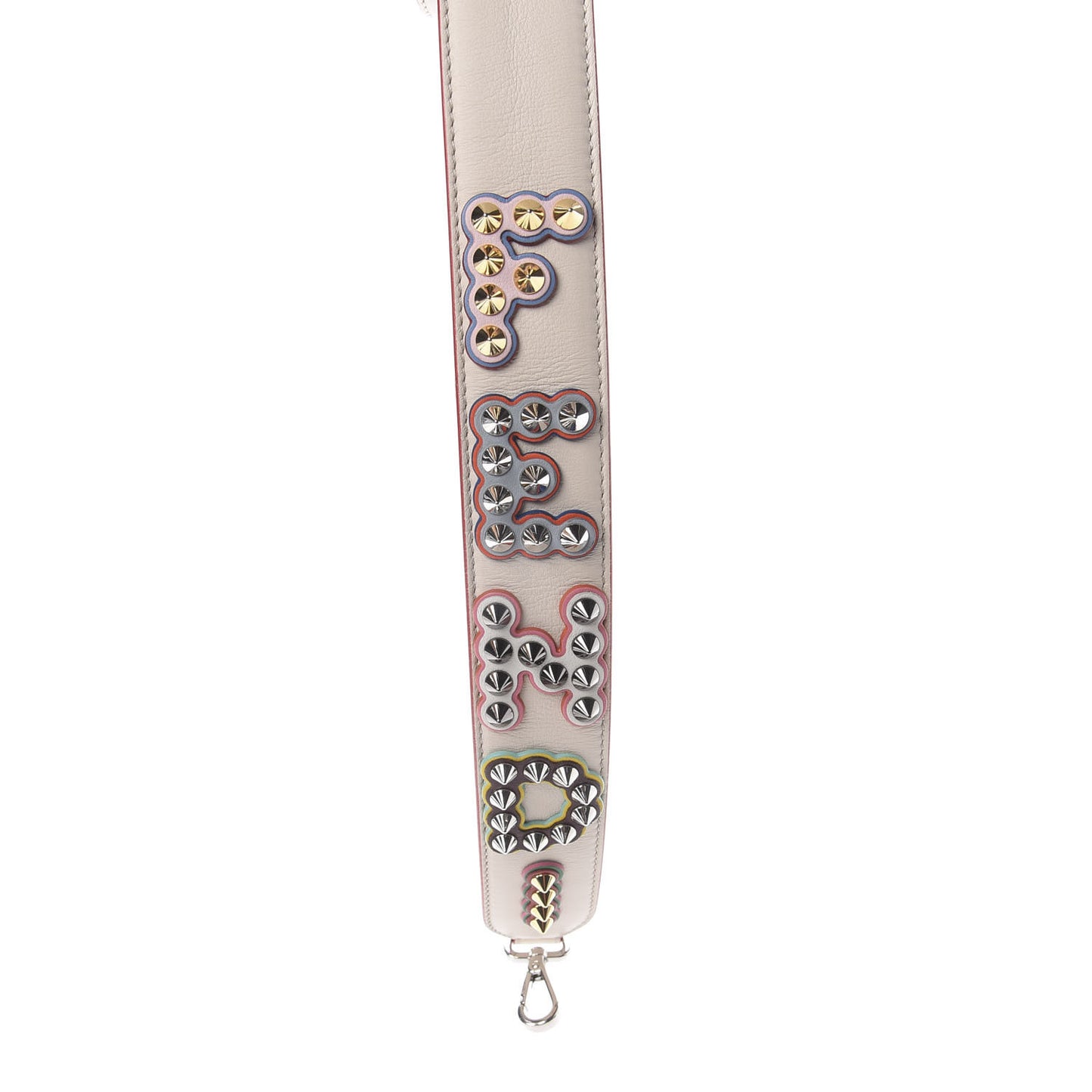 Vitello Dolce Fun Fair Metal Studded Strap You Camelia Multicolor