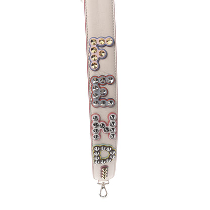 Fendi Vitello Dolce Fun Fair Metal Studded Strap You Camelia Multicolor 3 of 9