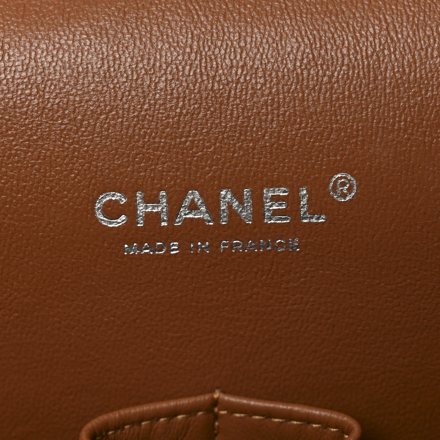 Caviar Quilted Maxi Double Flap Light Brown