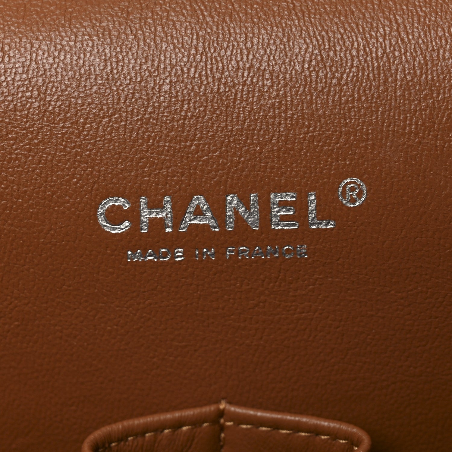 Chanel Caviar Quilted Maxi Double Flap Light Brown 5 of 9