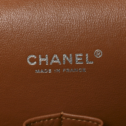 Chanel Caviar Quilted Maxi Double Flap Light Brown 5 of 9