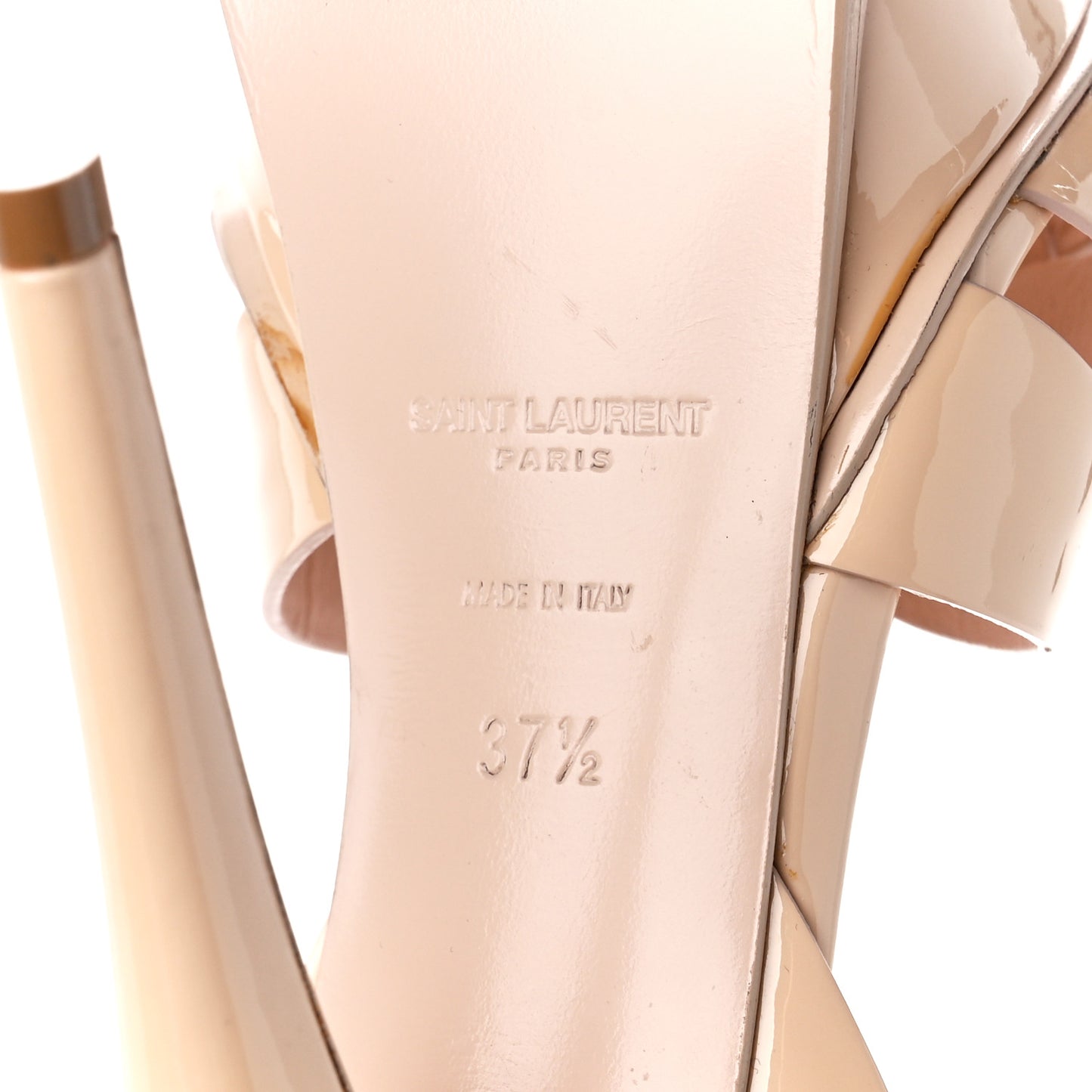 Patent Tribute 105 Platform Sandals 37.5 Pale Pink