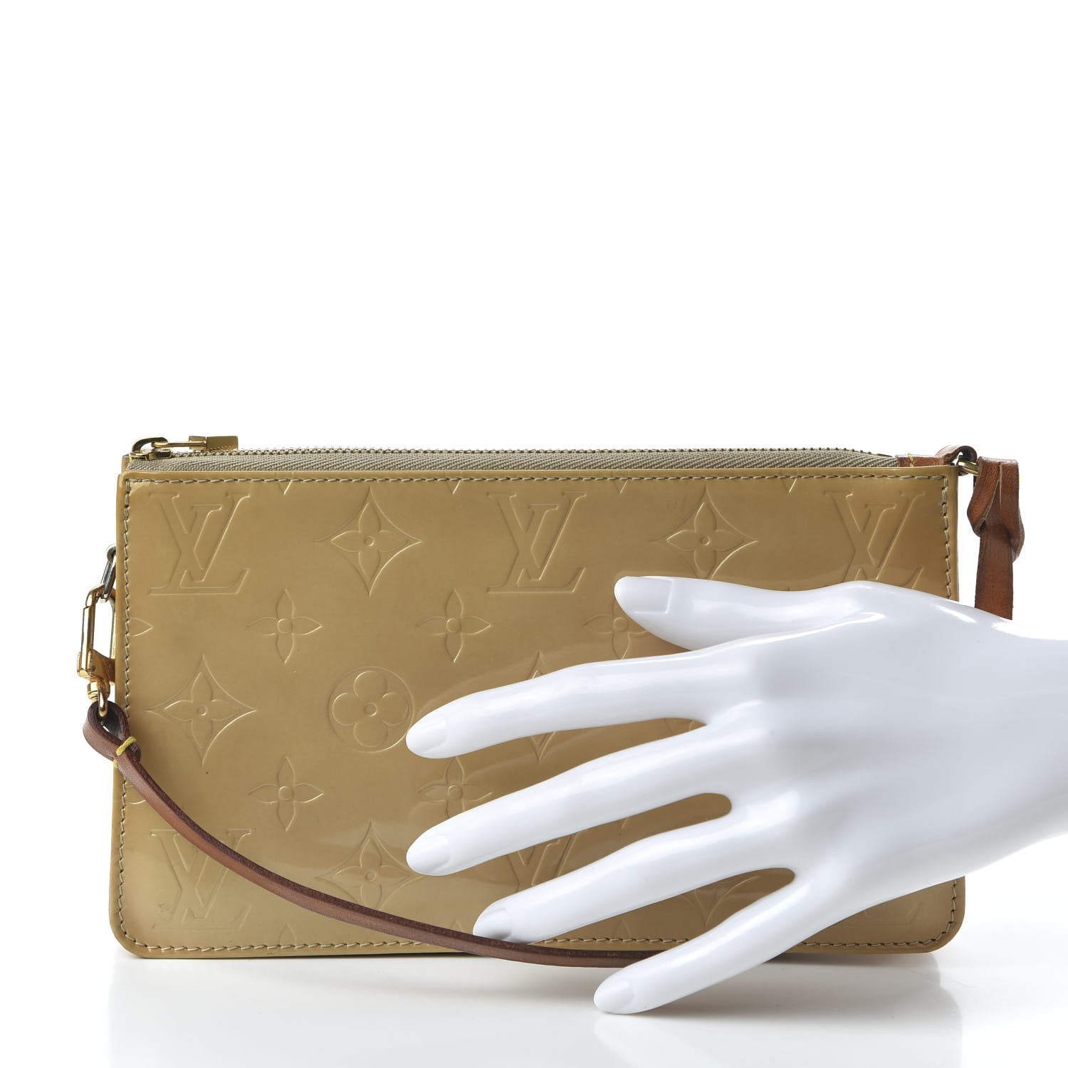 Louis Vuitton Vernis Lexington Pochette Beige 2 of 10
