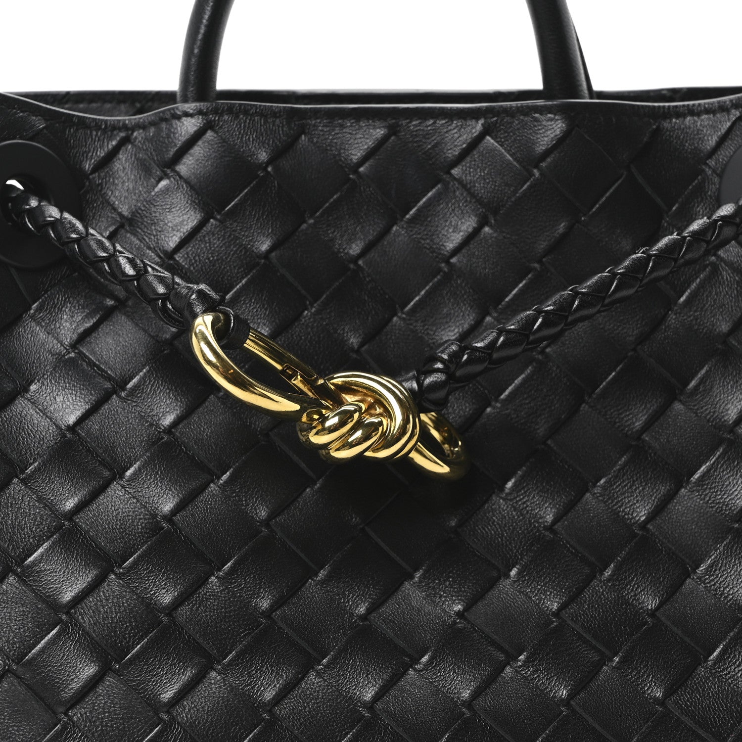 Bottega Veneta Nappa Intrecciato Small Andiamo Shoulder Bag Black 7 of 9