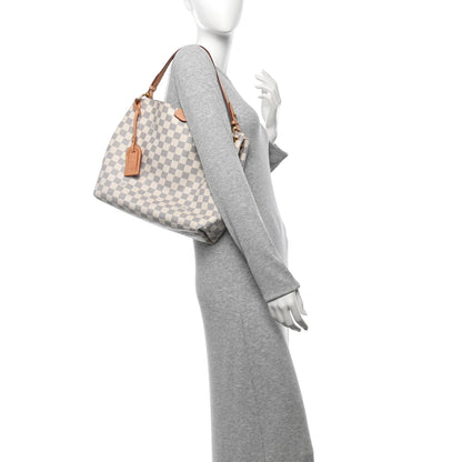 Louis Vuitton Damier Azur Graceful PM Rose Ballerine 2 of 11