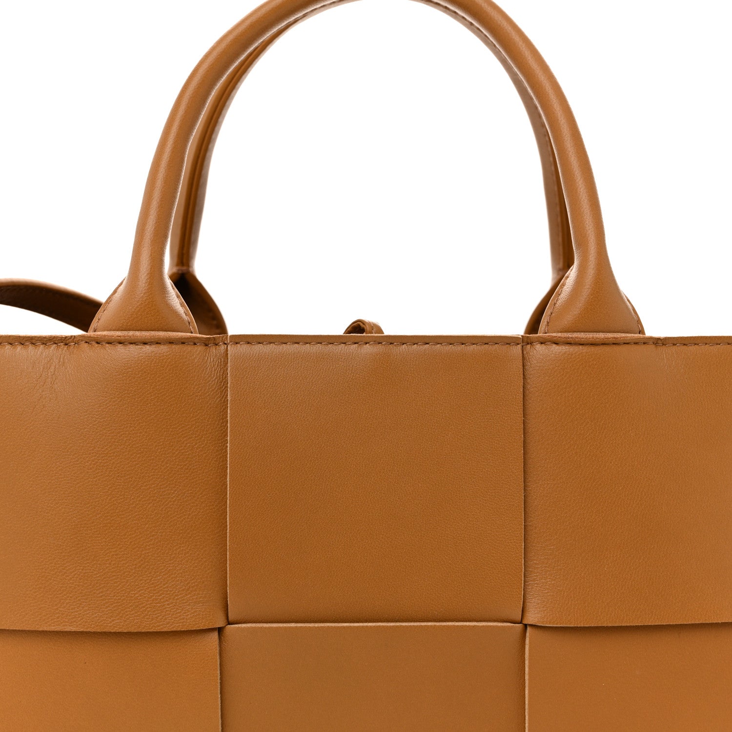 Bottega Veneta Nappa Maxi Intrecciato Mini Arco Tote Camel 8 of 10