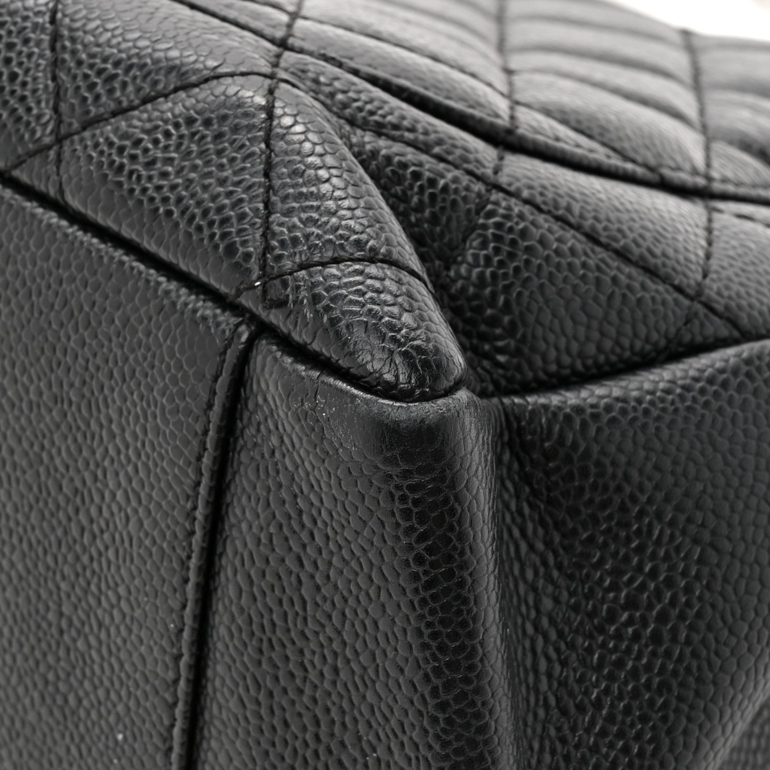 Chanel Caviar Quilted Grand Shopping Tote GST Black 12 of 13