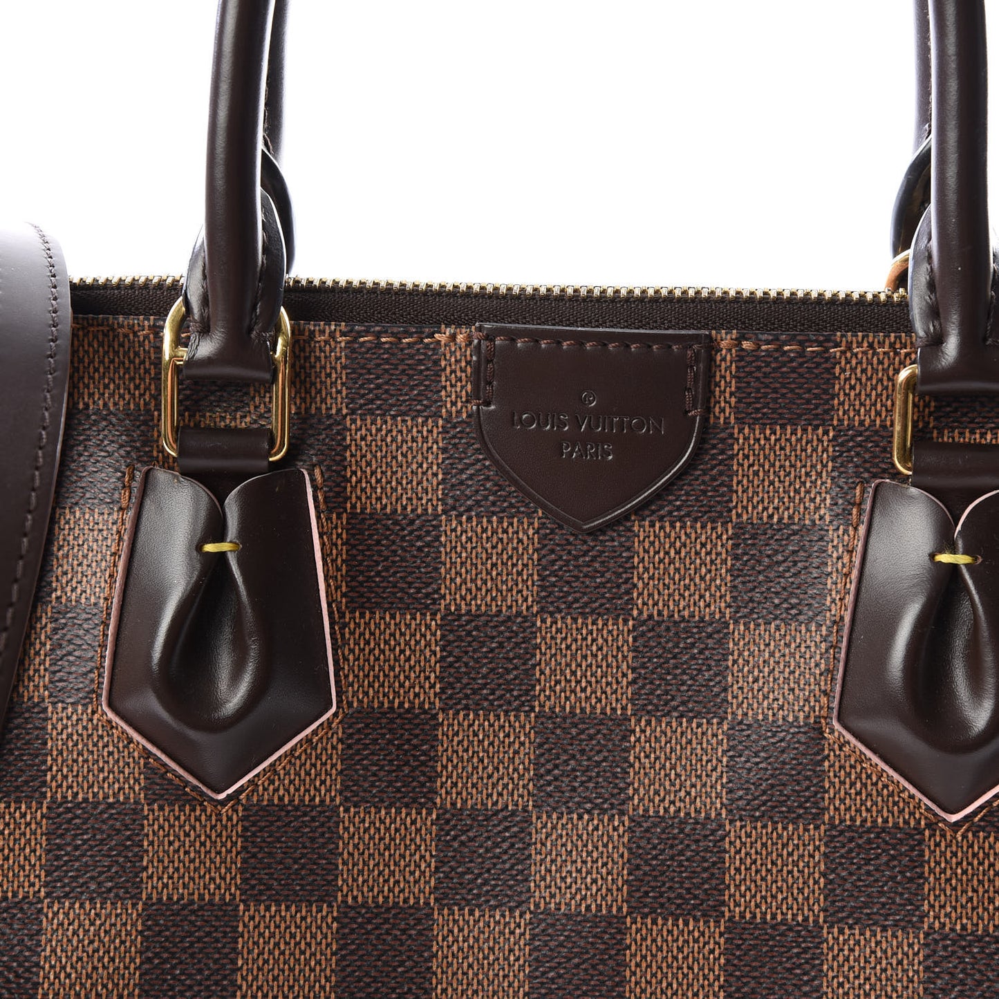 Damier Ebene Caissa Tote PM Rose Ballerine