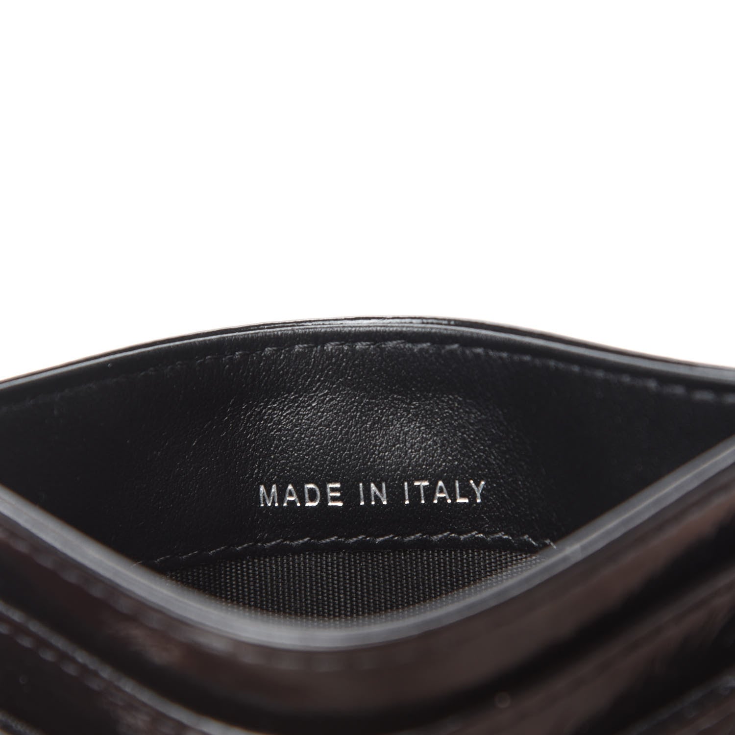 Chanel Glazed Calfskin Quilted Boy Card Holder Black 7 of 8