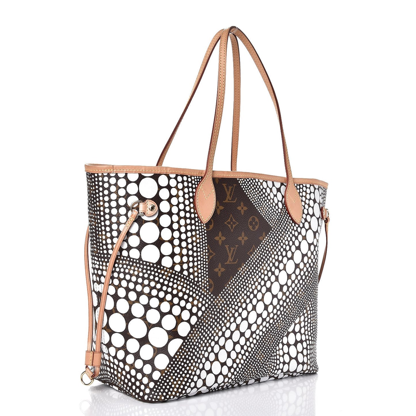 Monogram Kusama Waves Neverfull MM White