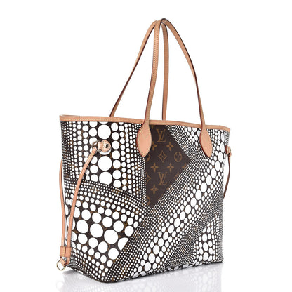 Louis Vuitton Monogram Kusama Waves Neverfull MM White 3 of 8