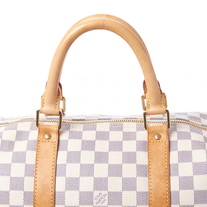 Louis Vuitton Damier Azur Keepall 50 6 of 9