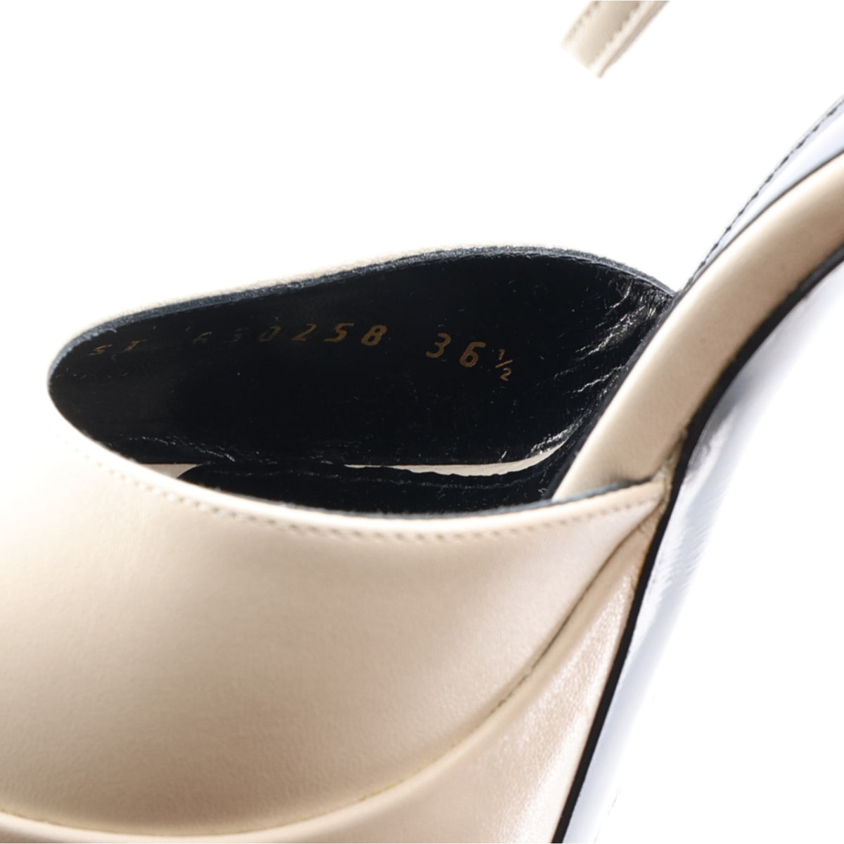 Saint Laurent New Belfagor Jodie 95 Platform Sandal 36.5 Pearl 10 of 11