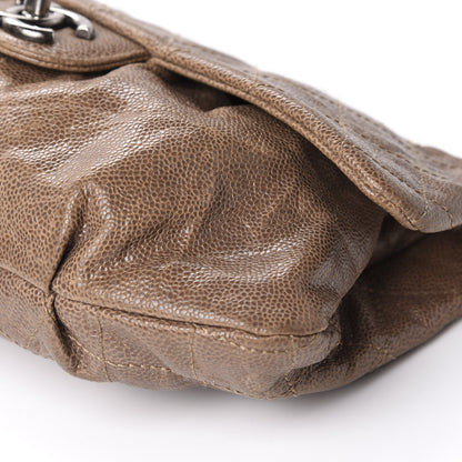 Chanel Caviar Quilted Medium Elastic Flap Brown 8 of 12