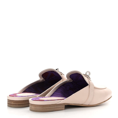 Hermes Goatskin Oz Mules 37 Blanc Poros 4 of 10