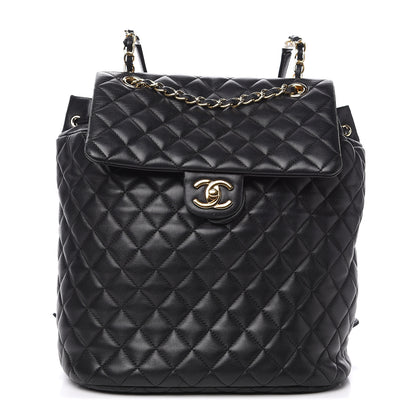 Chanel Lambskin Quilted Large Urban Spirit Backpack Black 1 of 17