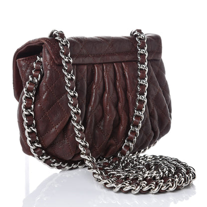 Chanel Washed Lambskin Mini Chain Around Messenger Dark Brown 3 of 10