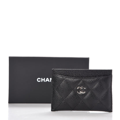 Chanel Caviar Quilted Card Holder Black 9 of 9
