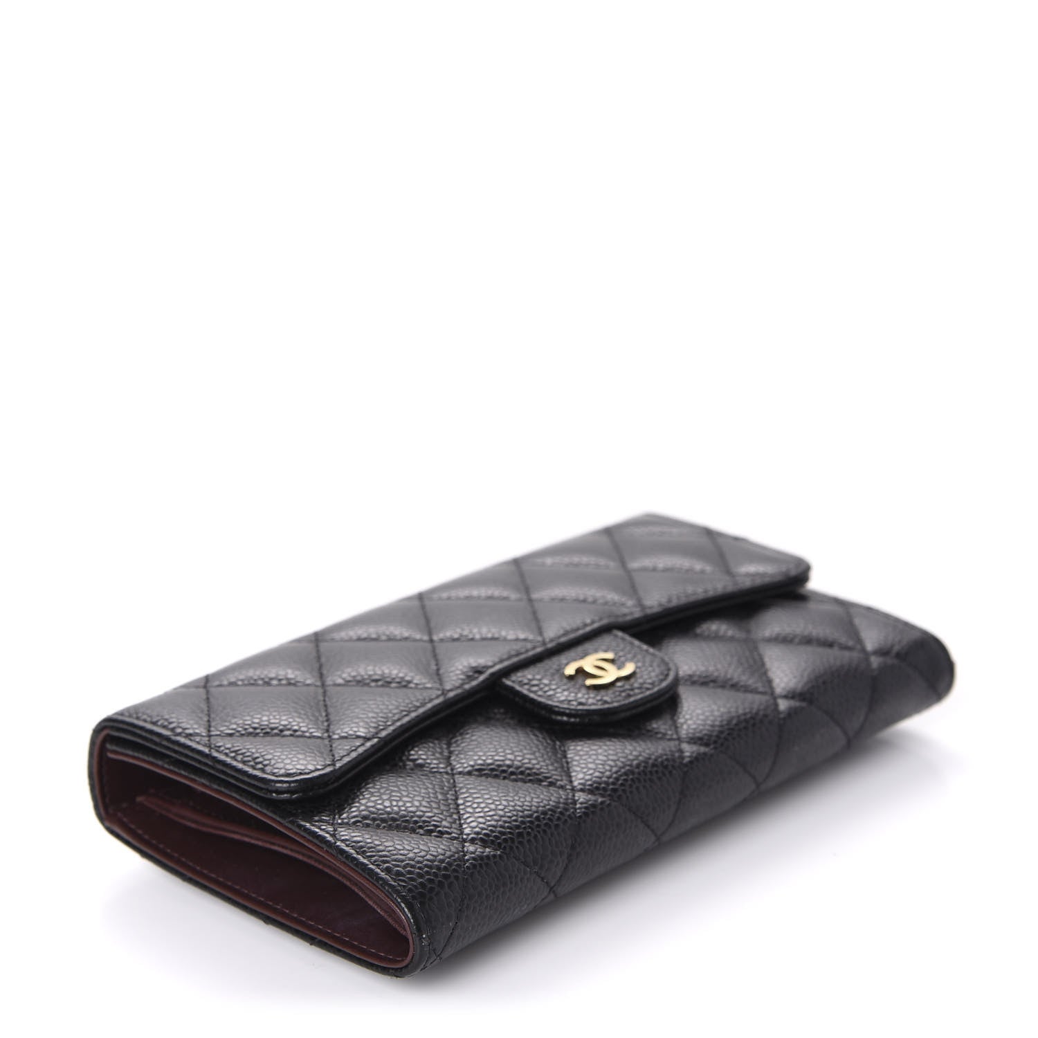 Chanel Caviar Quilted Large Flap Wallet Black 4 of 11
