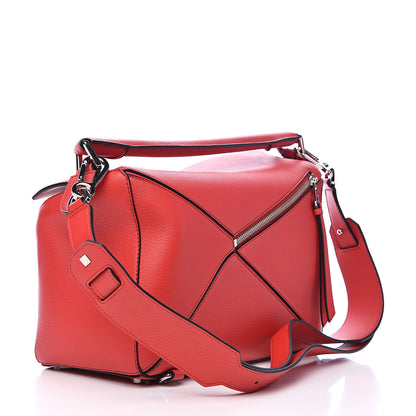 Loewe Calfskin Medium Puzzle Bag Scarlet 3 of 9