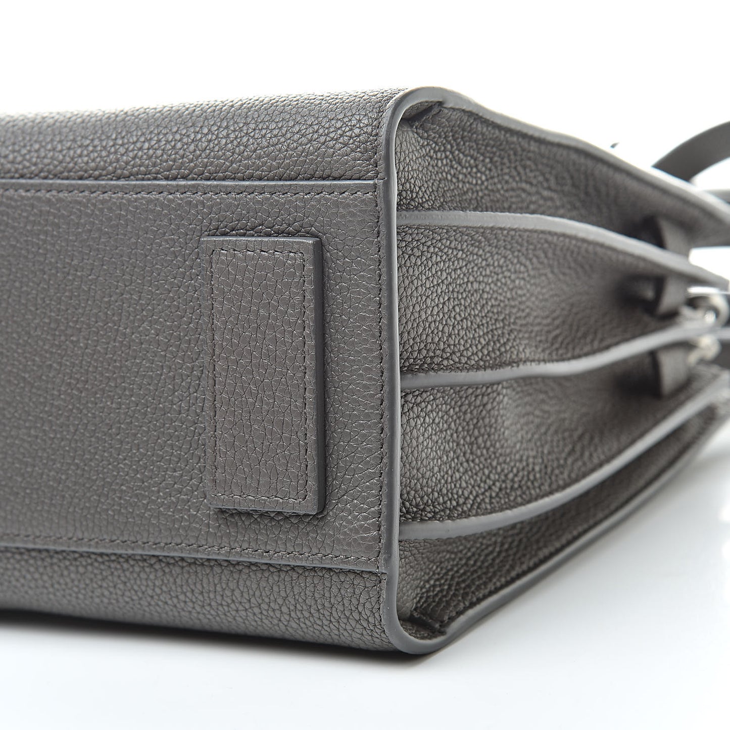 Grained Calfskin Baby Sac De Jour Fog