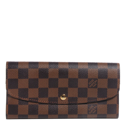 Louis Vuitton Damier Ebene Emilie Wallet 1 of 8