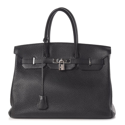 Hermes Taurillon Clemence Birkin 35 Black 1 of 40