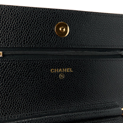 Chanel Caviar Quilted Wallet on Chain WOC Black 6 of 12