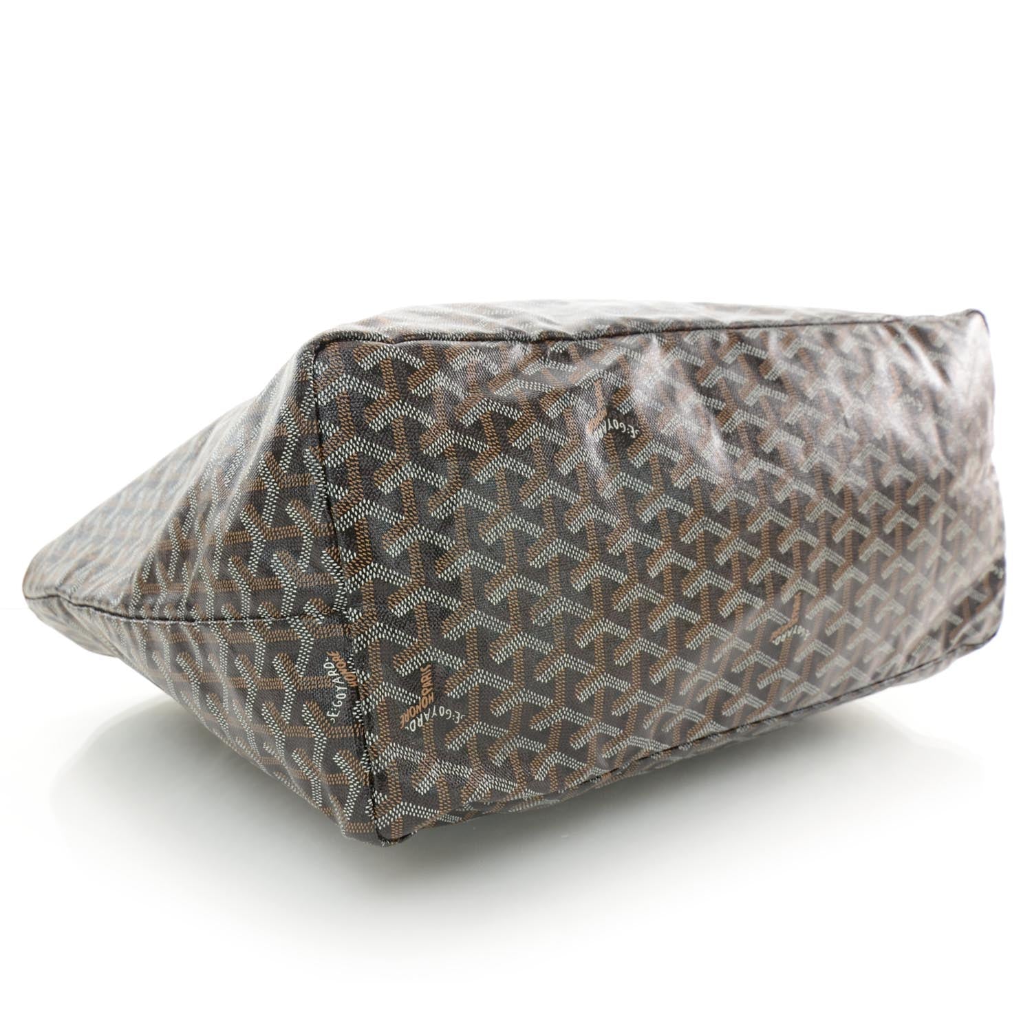 Goyard Goyardine Saint Louis GM Black Gold 4 of 6